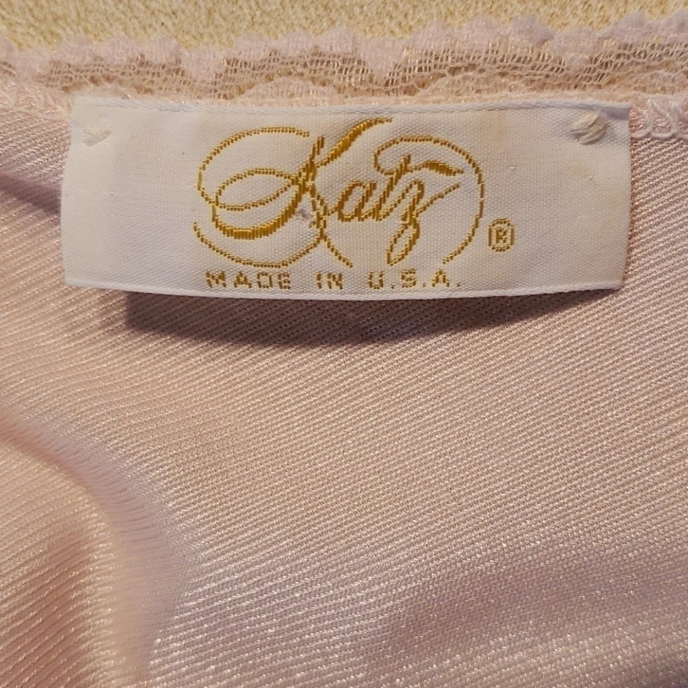 Vintage Katz USA Made Nightie Pink VGUC - Picture 4 of 9